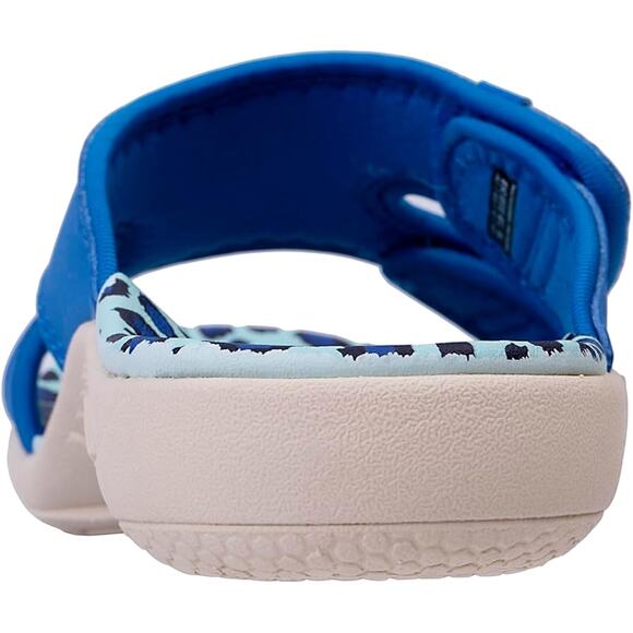 Spenco Women's Kholo Slide Sandal Blue Leopard Size 6 Casual - Picture 3 of 7